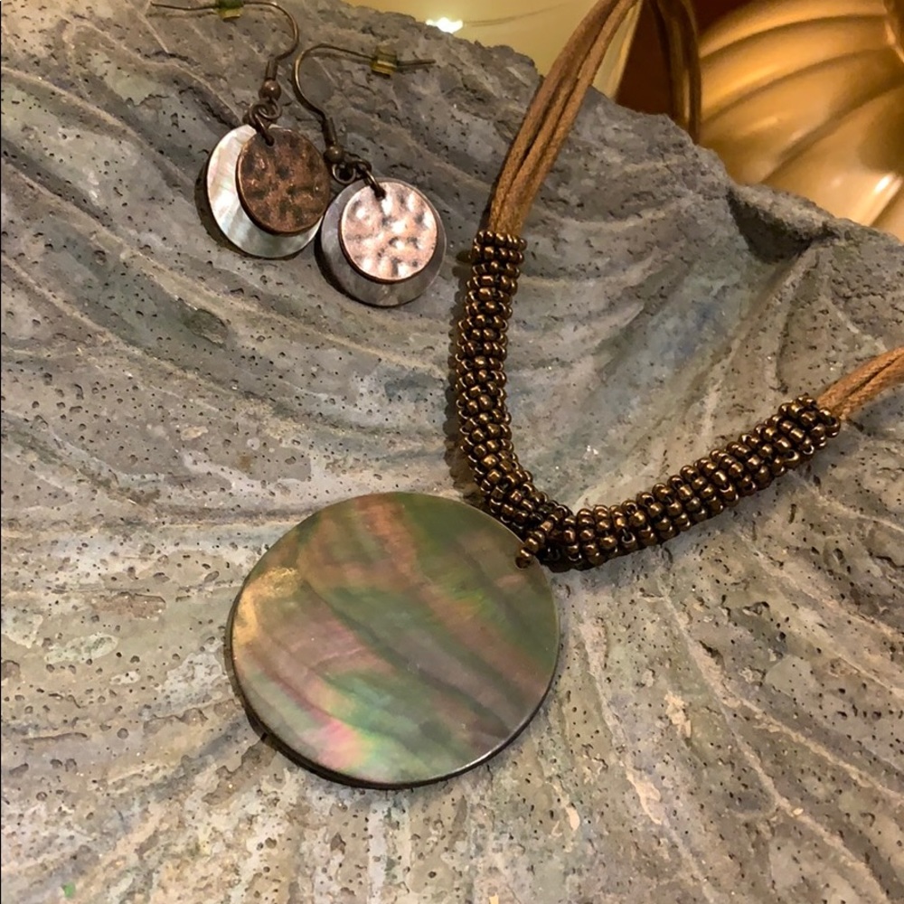 Lia Sophia Neckless and Earring set